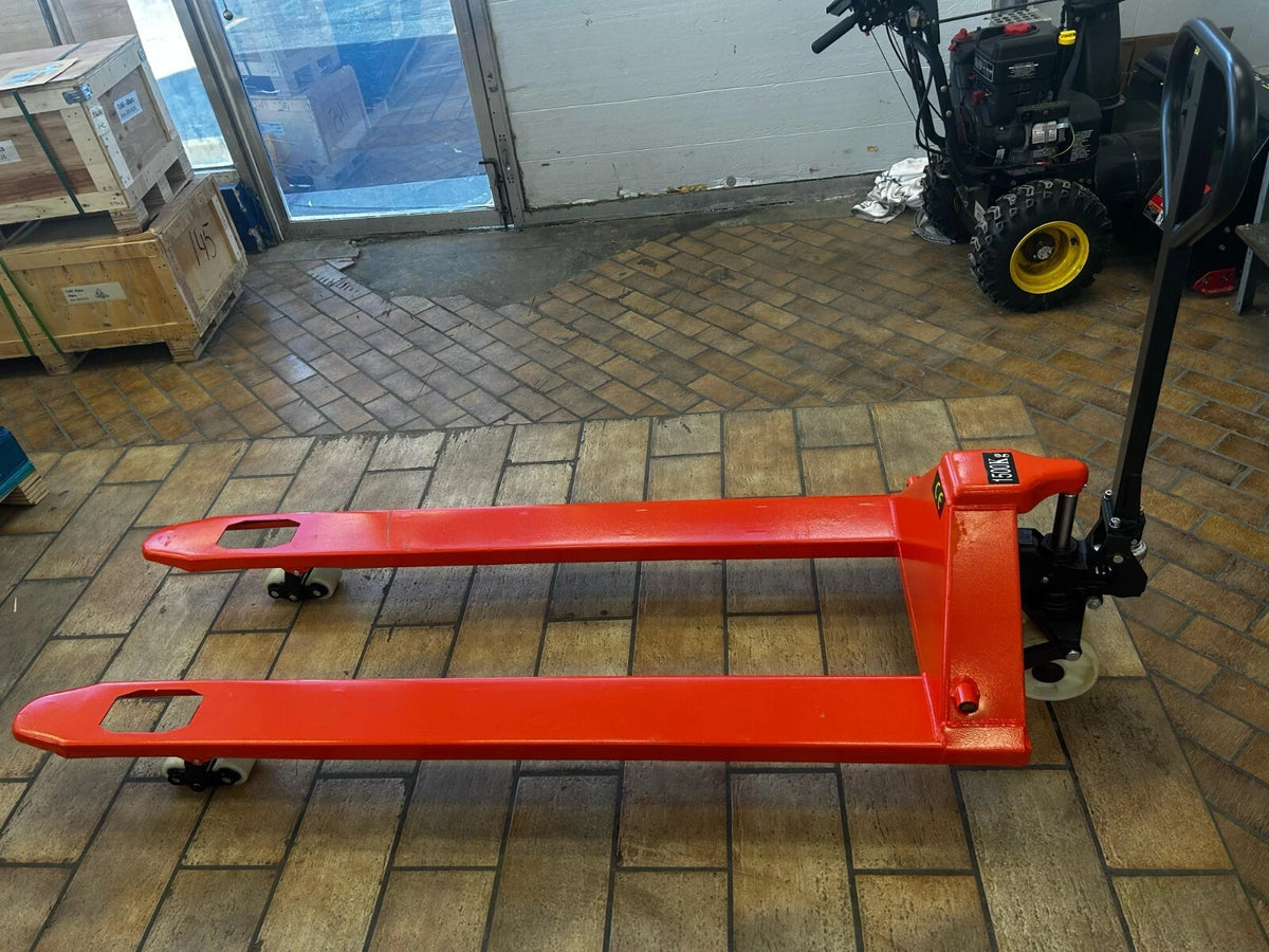 New Long Forks Pallet Jack with 70 Inches Forks (70"x26") 3,300-Lb. Capacity