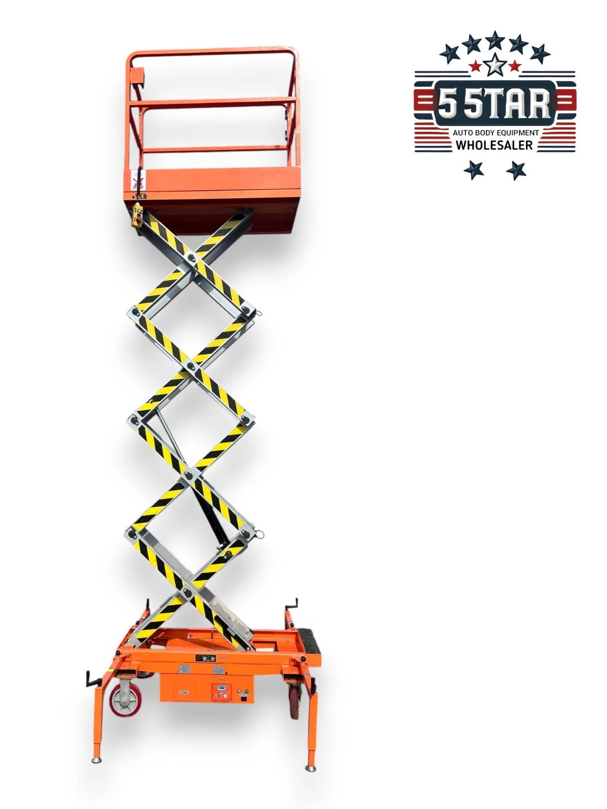 Free Shipping New 5 Star 22 Feet Max Lift Electric Scissor Lift Man Lift