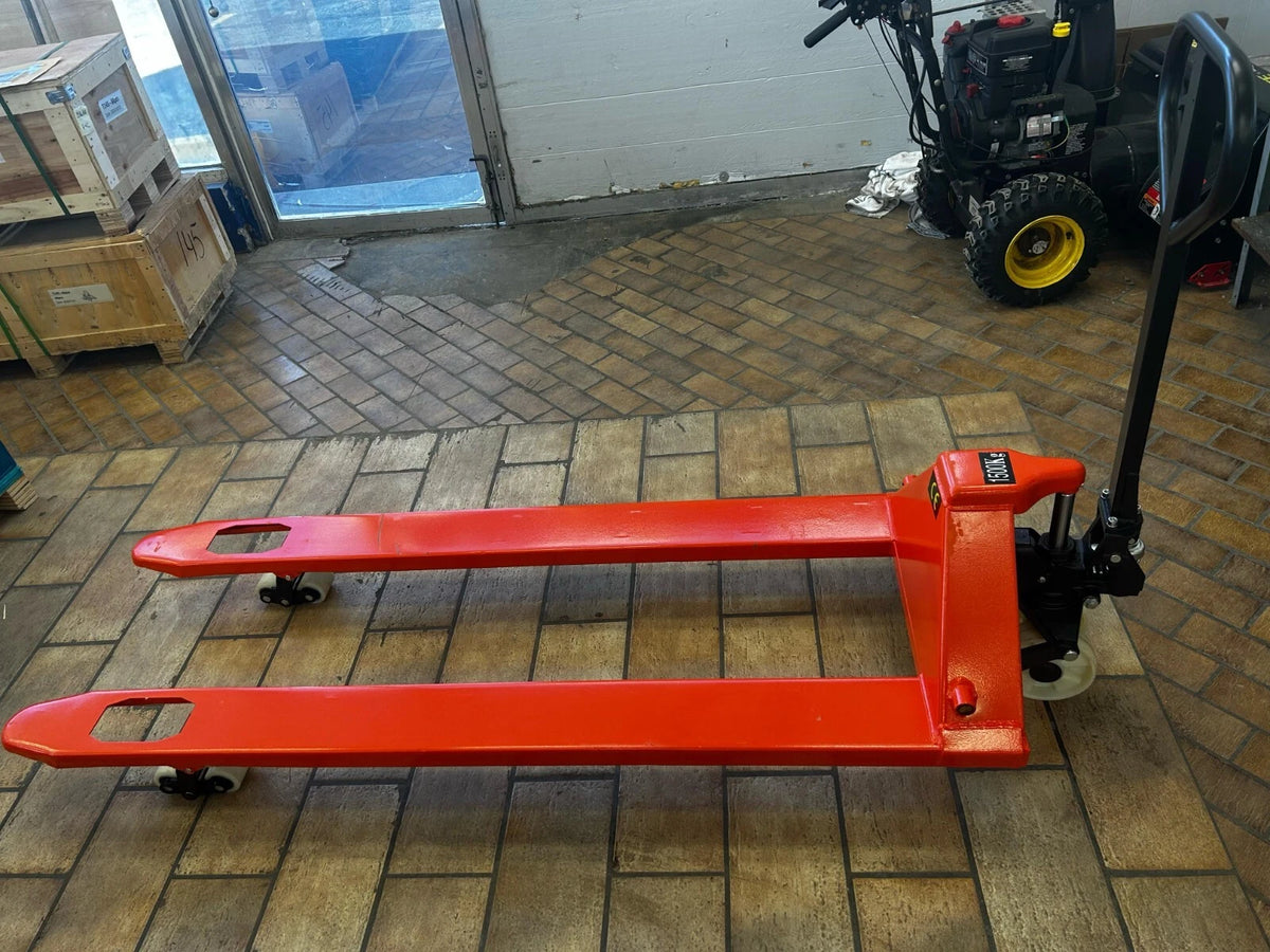 New Long Forks Pallet Jack with 70 Inches Forks (70"x26") 3,300-Lb. Capacity