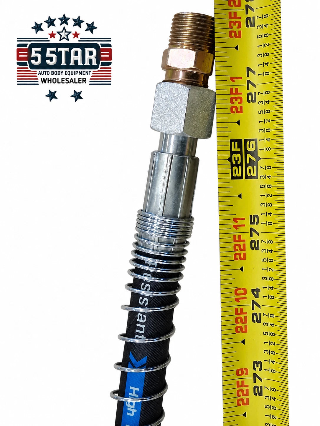 Air Hydraulic hoes 10150 PSI Auto Body Frame machine foot pump 23 FEET