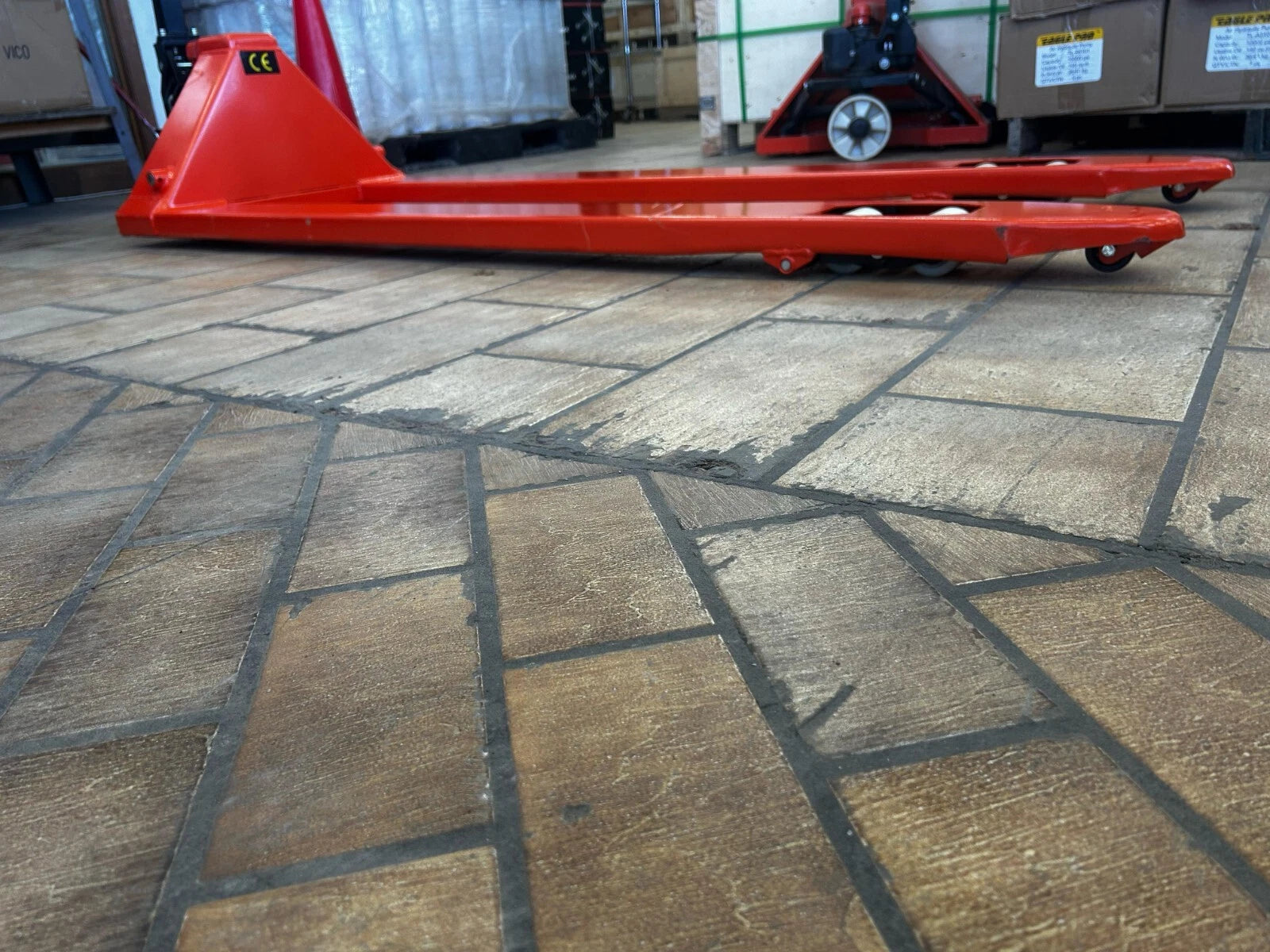 New Long Forks Pallet Jack with 70 Inches Forks (70"x26") 3,300-Lb. Capacity