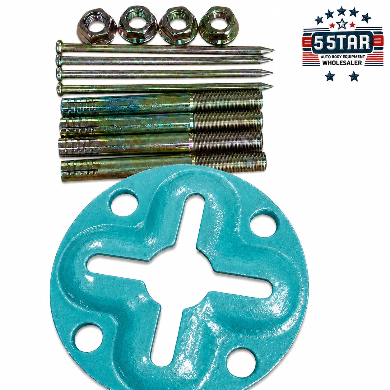 AUTO BODY FRAME MACHINE ANCHOR POT WITH 4 SLOTS FREE BOLTS