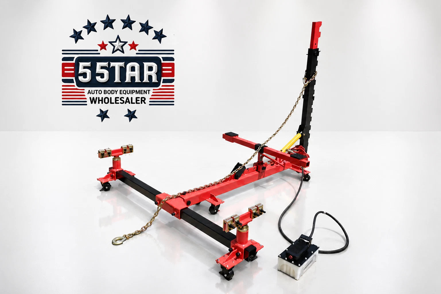 Local Pick Up Only Frame Straightener free clamps + 3 Ton Air Jack