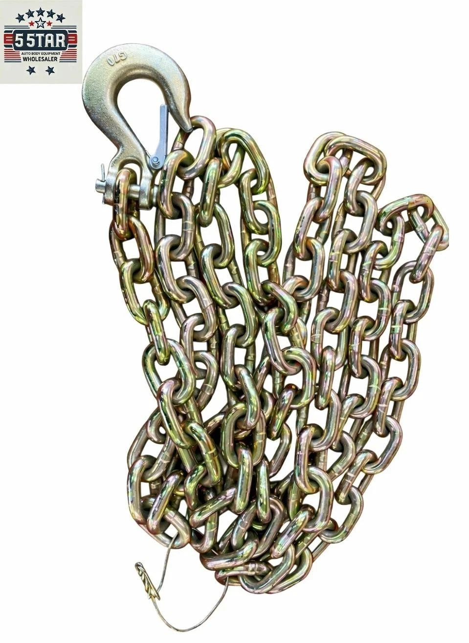 SET#31 HEAVY DUTY AUTO BODY FRAME MACHINE PULLING CHAIN 11 FEET LONG