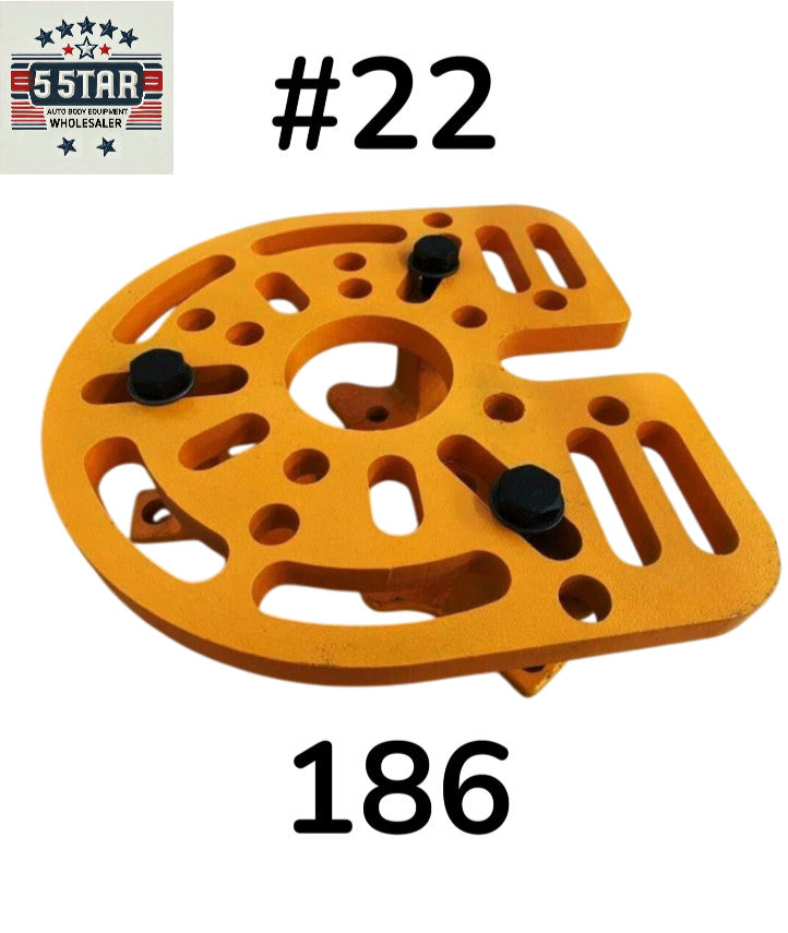 SET#22 Mo-Clamp Style 3MA Strut Multi-Adapter Plate MCL-2400 5 Ton Clamp