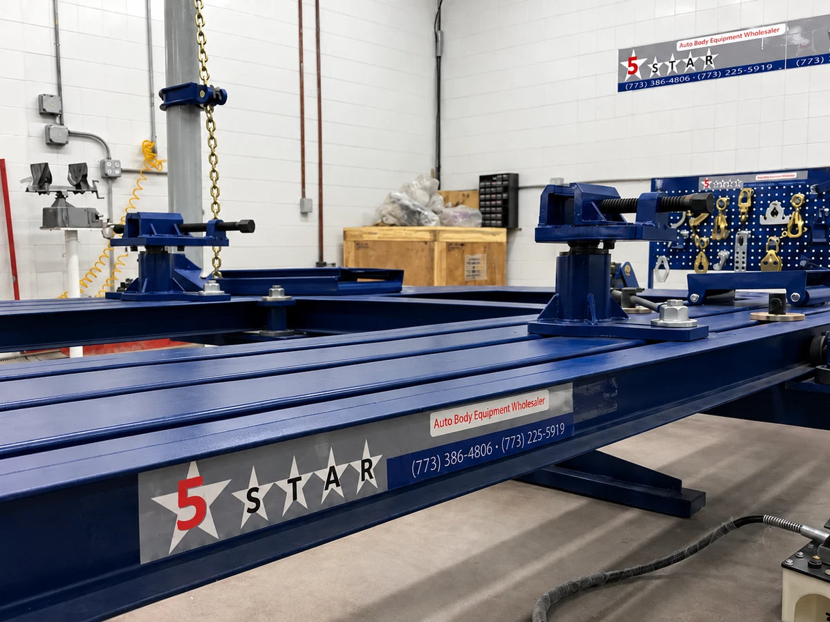 FREE SHIPPING NEW 22 FEET AUTO BODY FRAME MACHINE WITH TOOLS CART COMPLETE PCKG