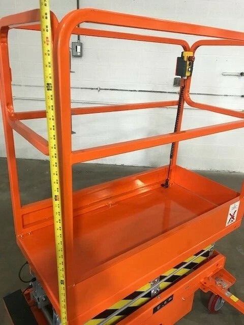 Free Shipping New 5 Star 22 Feet Max Lift Electric Scissor Lift Man Lift