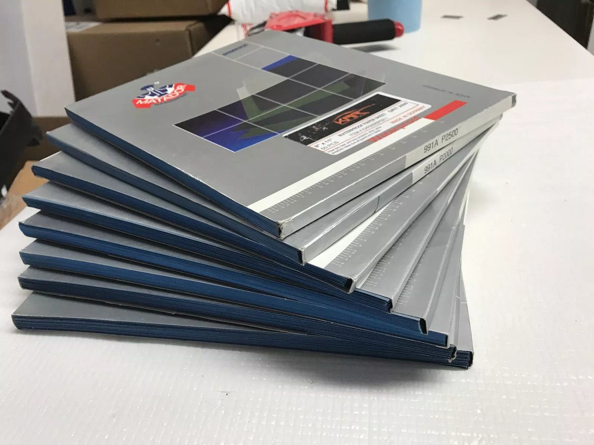 Auto Body Wet Sandpaper 9x11 Grits 400+600+800+1000+1200+1500+2000+2500 Combo