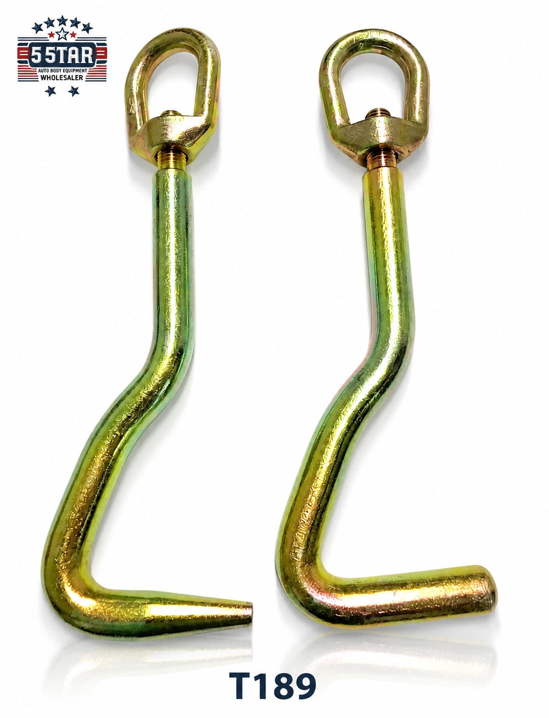 Mo Clamp style Round & Pointy Nose Metal Hook pair L Shape Hook Auto body frame