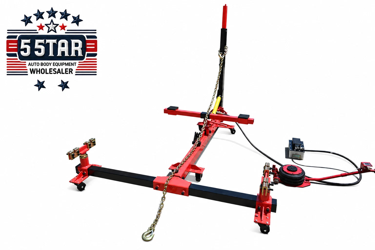 Local Pick Up Only Frame Straightener free clamps + 3 Ton Air Jack