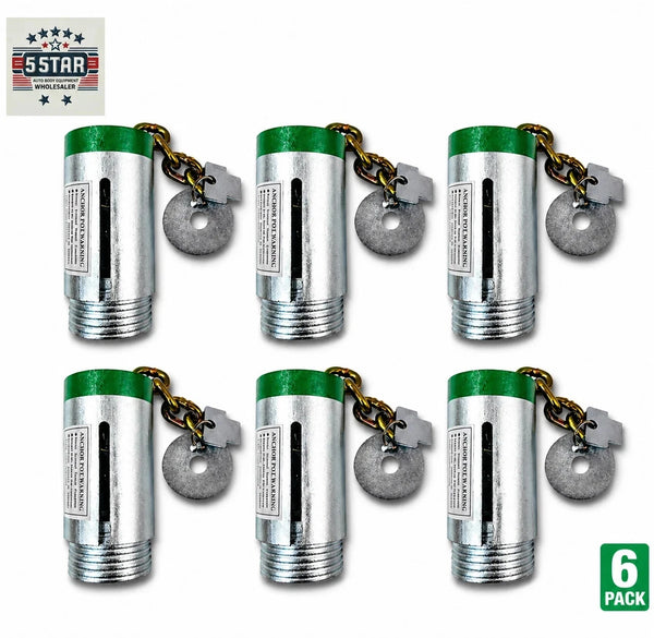6 Floor Anchor Pots Auto Frame Machines and Pulling Posts Anchoring pots
