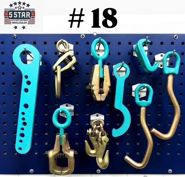 SET#18 AUTO BODY FRAME MACHINE 9 PIECE TOOL AND CLAMP SET SPECIAL PRICING!