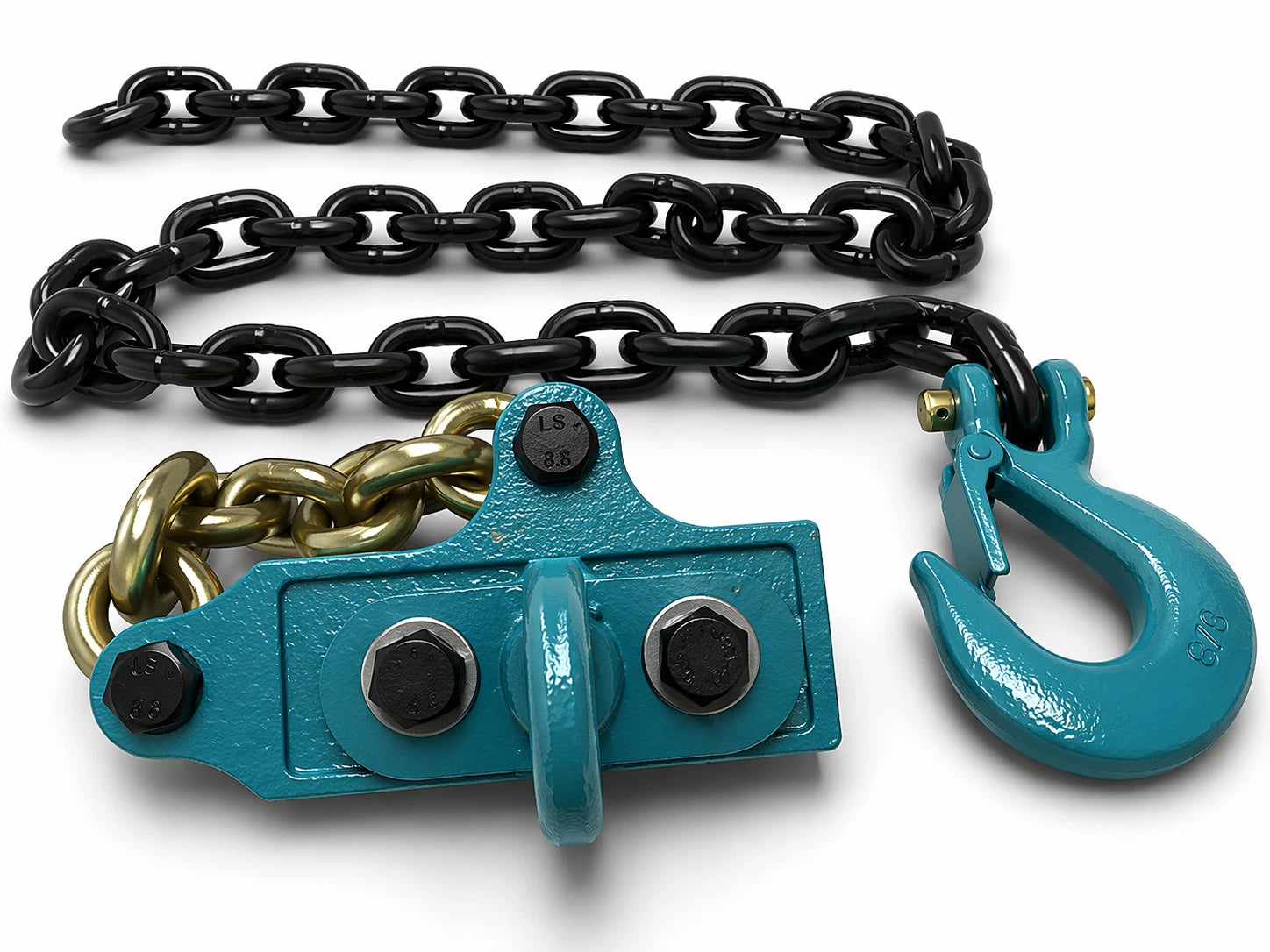 SET#73 DEAL AUTO BODY FRAME MACHINE 4 FEET CHAIN + SLIP + Mo-clamp style MCL0750