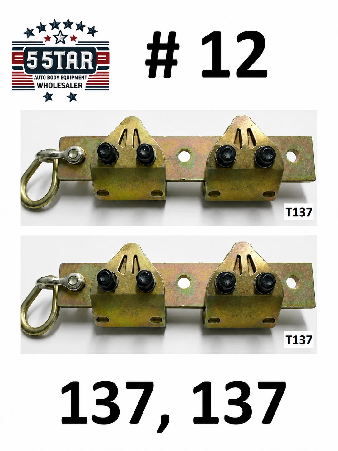 SET#12 - TWO 2X AUTO BODY Frame Rack Unibody Clamp BODY SHOP TOOLS