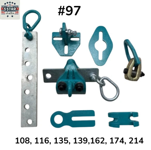 SET#97 - 7 PIECE AUTO BODY FRAME MACHINE CLAMP SET HI QUALITY HEAT TREATED