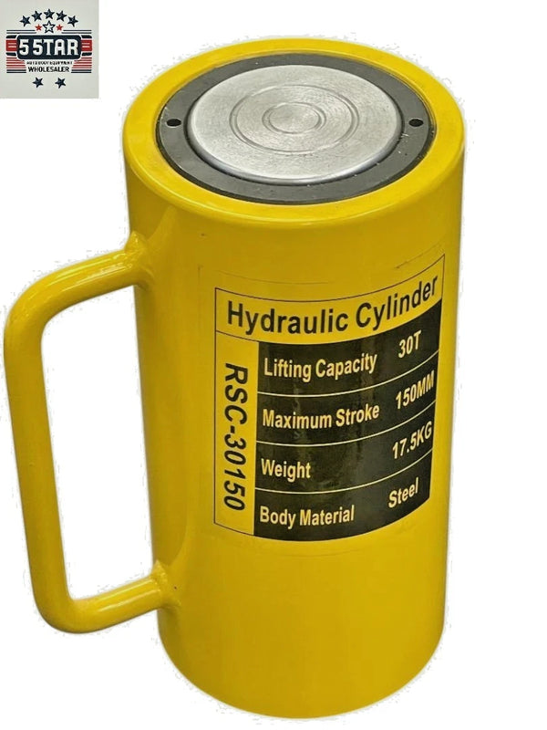 Hydraulic Cylinder Ram Single Acting 30 TON 150mm Stroke 5.90 Inch Stroke