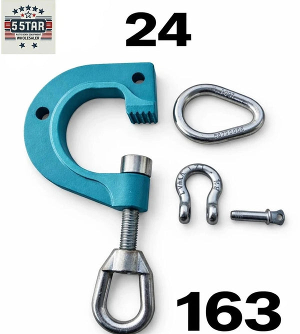 SET#24 Autobody Frame Rack G Clamp 2-WAY Clamp Self-Tighten Mo Clamp 5802 Style