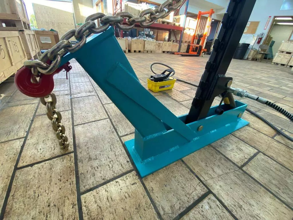 Portable Auto Body Pulling Post Frame Straightener FREE CLAMPS & 3 TON AIR JACK / free local pickup