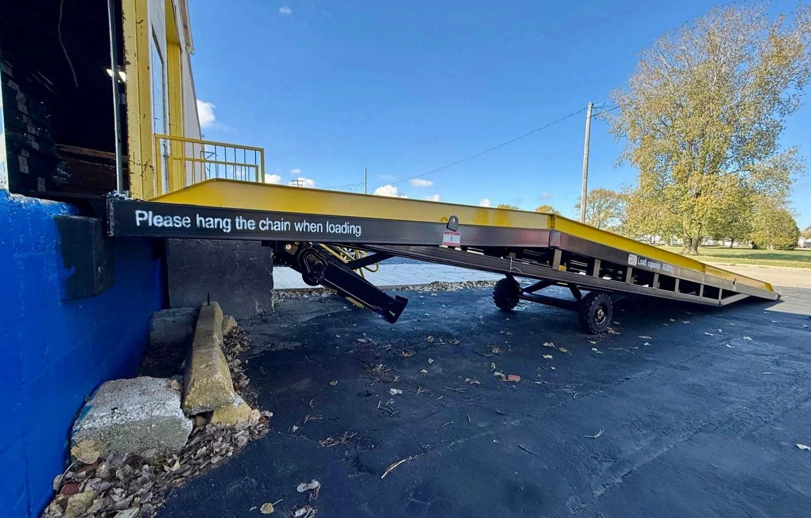 FREE SHIPPING Yard Ramp, Trailer loading Dock, 35 Ft Long 83"W 22000 Lbs Capcity