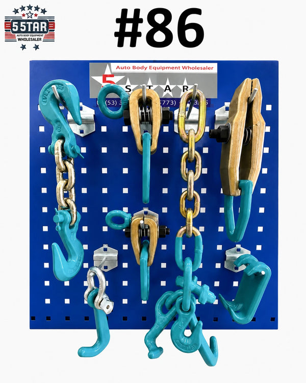 SET#86 - 7 Pieces Auto Body Collision Clamp & Tools Frame Machine RJT Mini Clamp