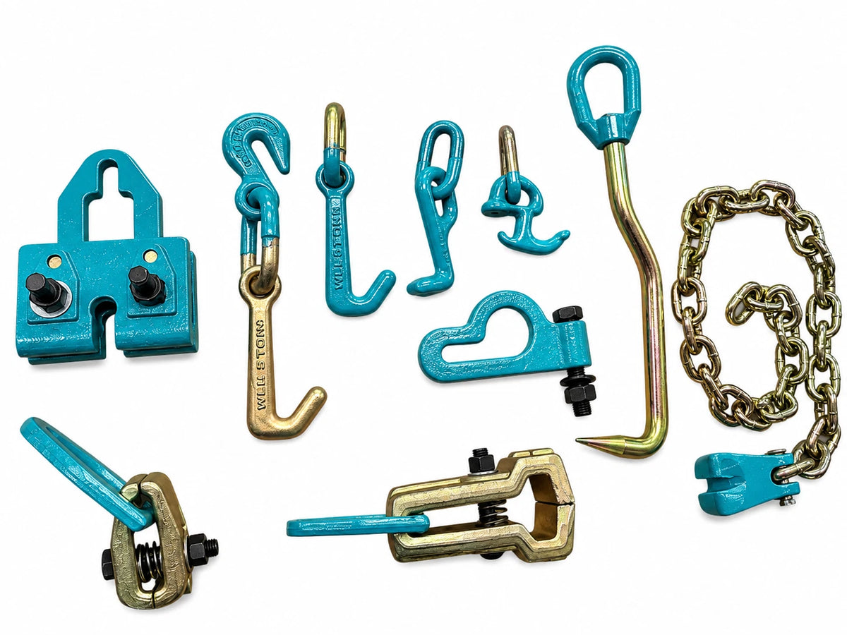 SET#94 -10 Pieces HEAVY DUTY AUTO BODY FRAME MACHINE PULLING TOOLS & CLAMPS