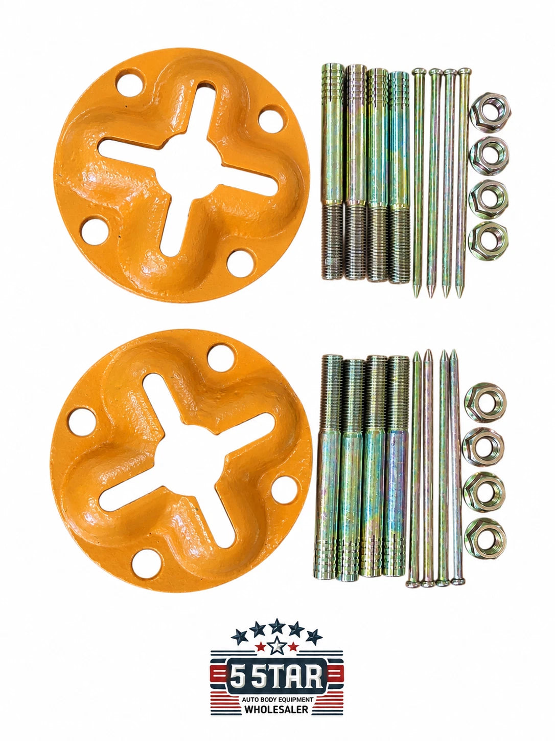 2 ANCHOR POTS COMBO 4 SLOTS BOLTS AUTO BODY FLOOR SYSTEM