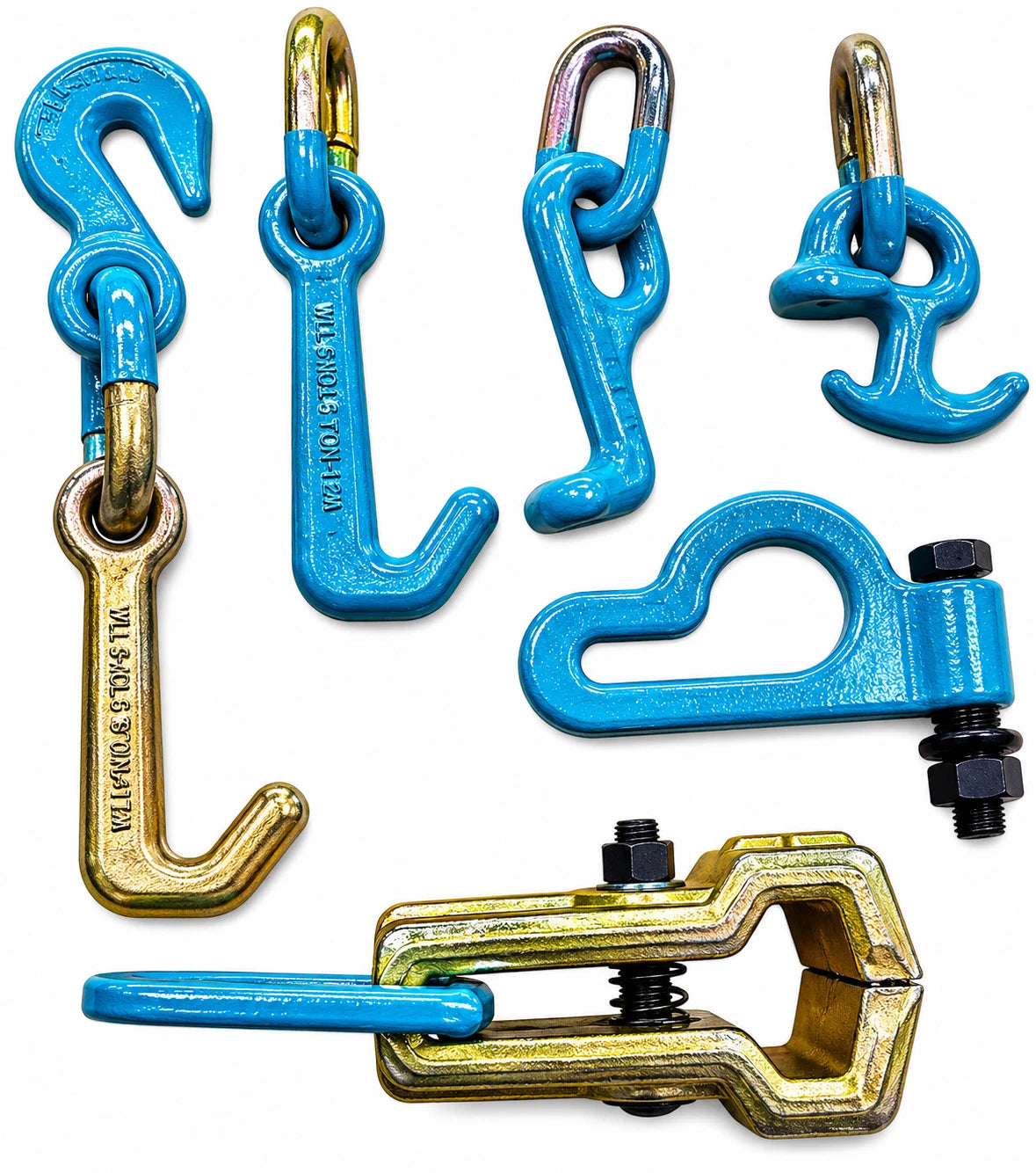 SET#94 -10 Pieces HEAVY DUTY AUTO BODY FRAME MACHINE PULLING TOOLS & CLAMPS