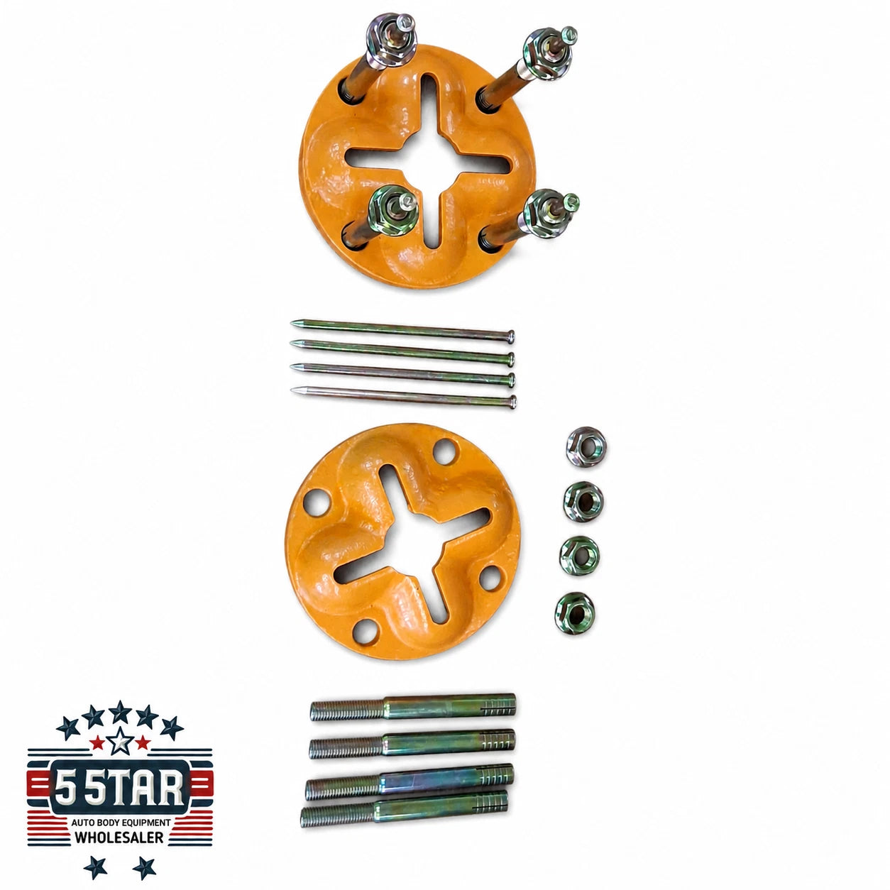 2 ANCHOR POTS COMBO 4 SLOTS BOLTS AUTO BODY FLOOR SYSTEM