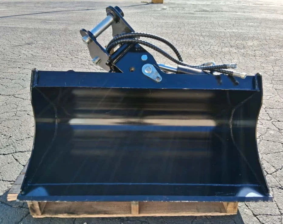 40" Hydraulic Tilt Bucket for 3.5 Ton Excavator – 1.55" Pin RIPPA