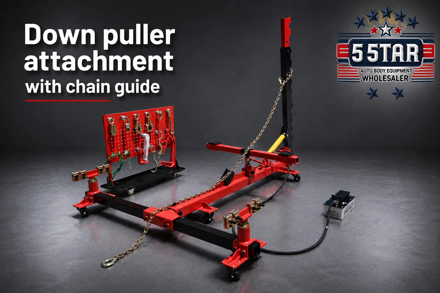 Local Pick Up Only Frame Straightener free clamps + 3 Ton Air Jack