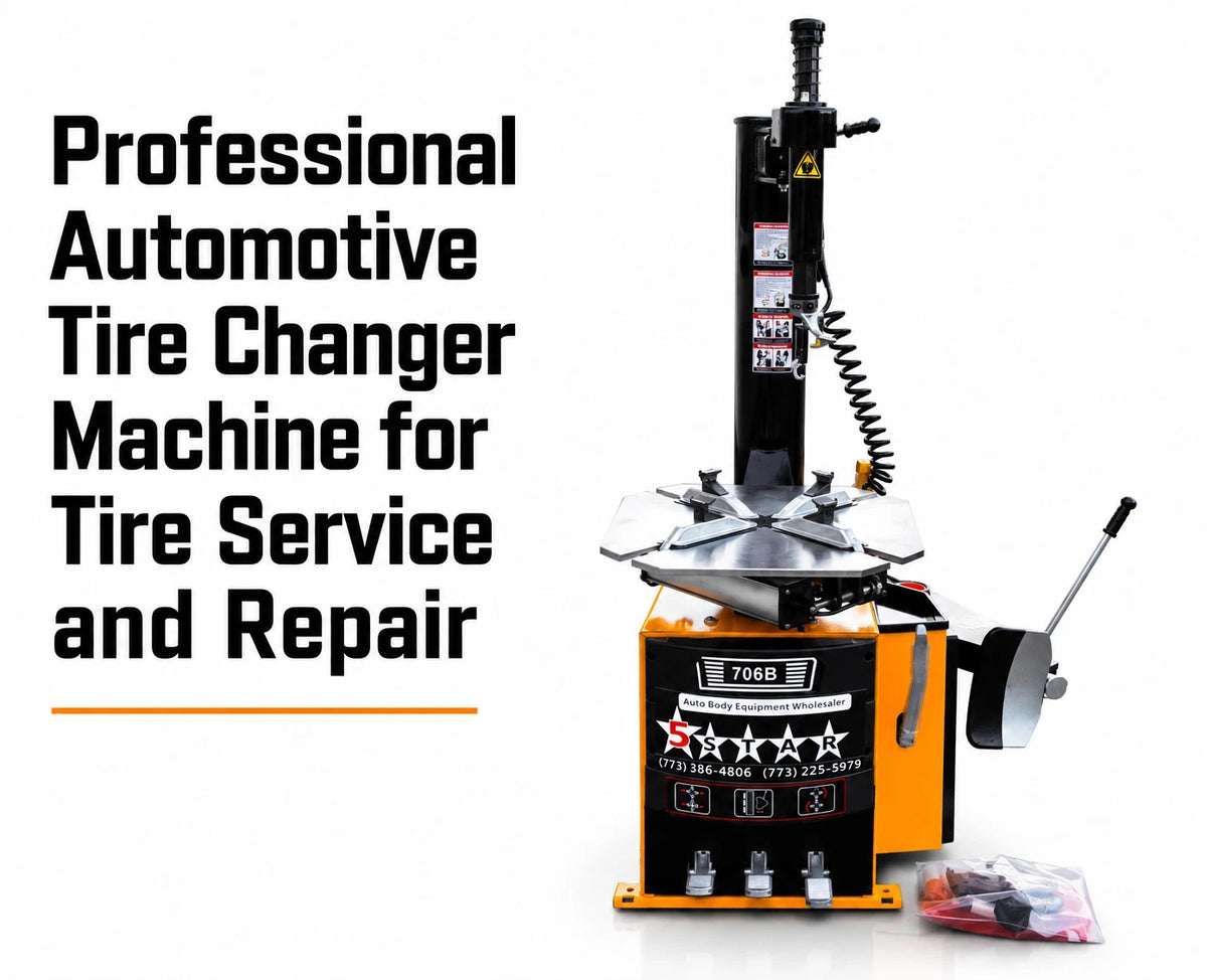 Local Pick Up ONLY 1.5 HP 5Star 706B Commercial Automotive Tire Changer Machine Rim Clamp Equipment