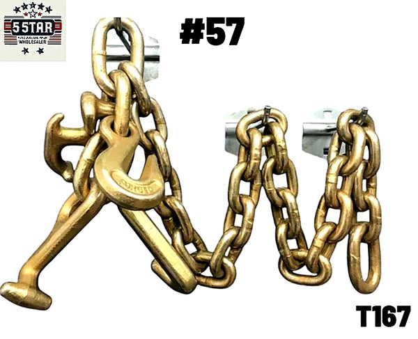 SET#57 Mo Clamp Style 3 Chain Cluster Hook Frame Machine TOW R T J RJT R J T