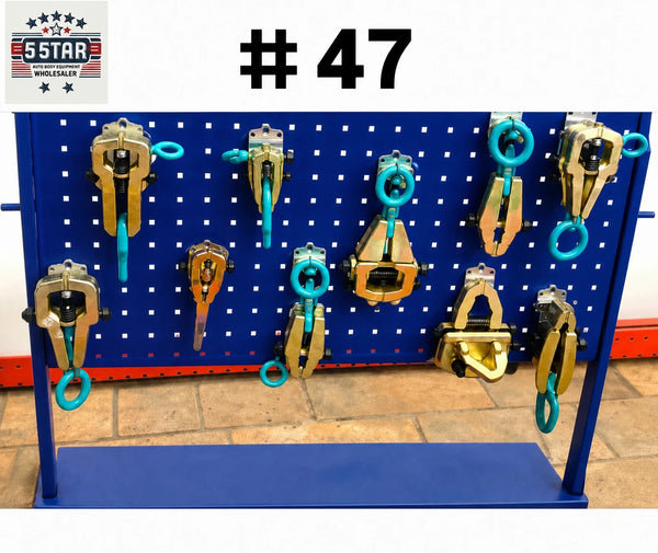 SET#47 AUTO BODY FRAME MACHINE TOOLS HEAVY 10 PIECE CLAMPS MEGA
