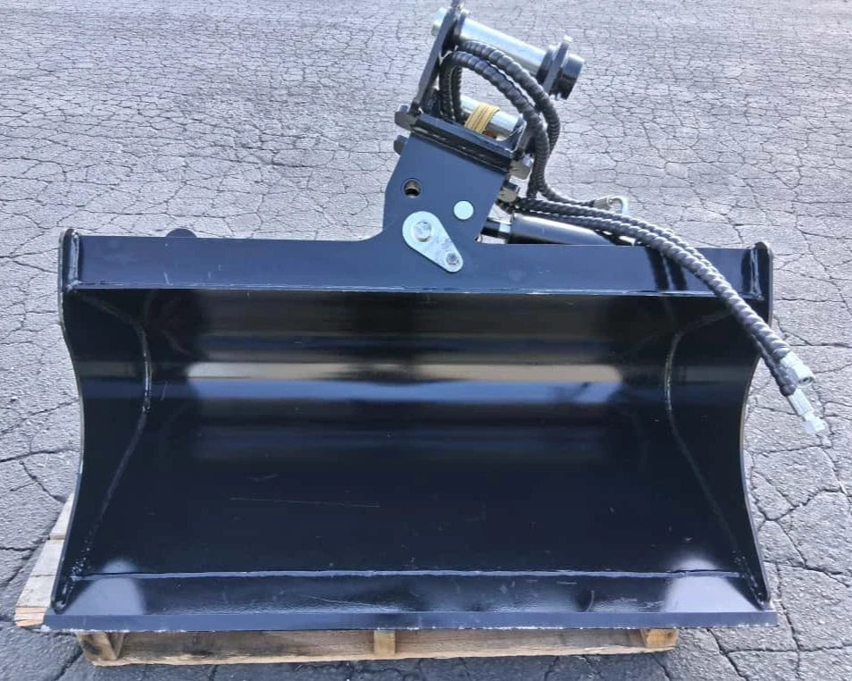 40" Hydraulic Tilt Bucket for 3.5 Ton Excavator – 1.55" Pin RIPPA