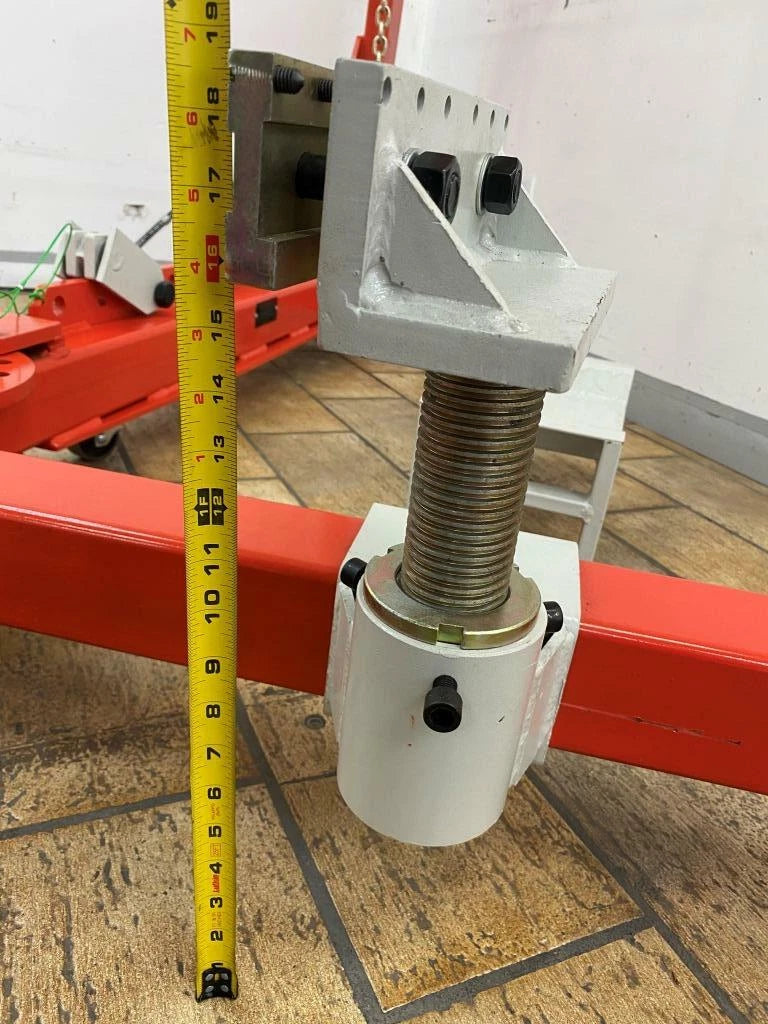 Auto Body Frame Puller Straightener with Roof Including Tools and Air Go Jack
