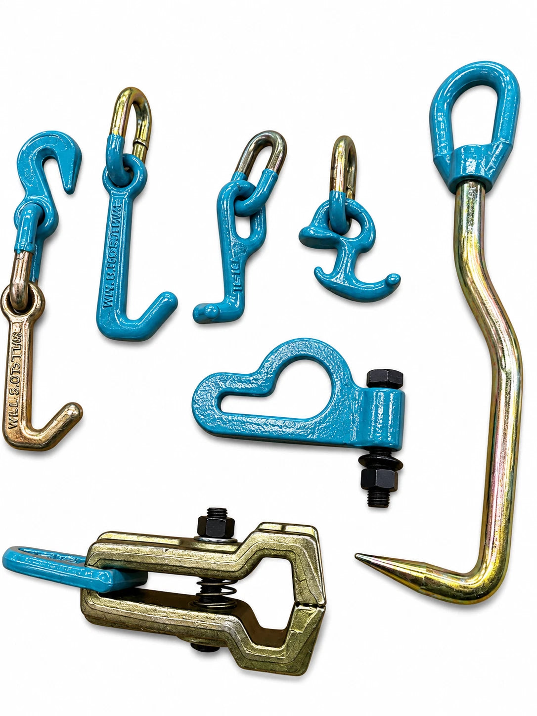 SET#94 -10 Pieces HEAVY DUTY AUTO BODY FRAME MACHINE PULLING TOOLS & CLAMPS