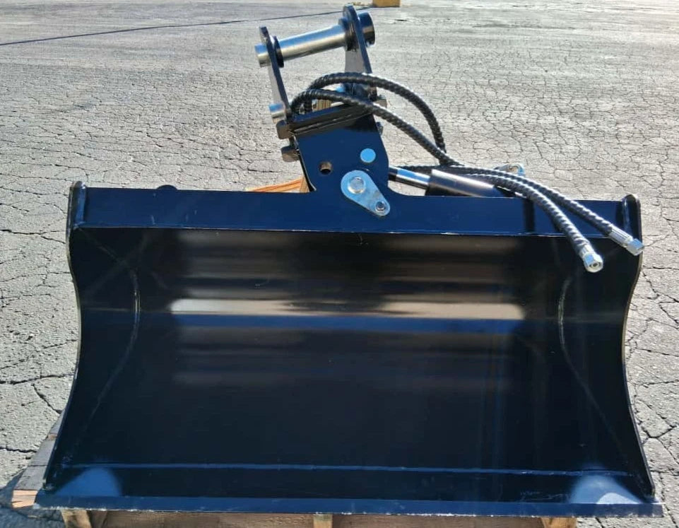 40" Hydraulic Tilt Bucket for 3.5 Ton Excavator – 1.55" Pin RIPPA