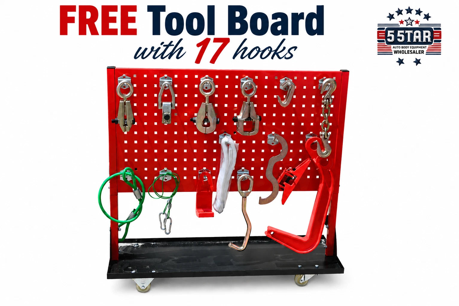 Local Pick Up Only Frame Straightener free clamps + 3 Ton Air Jack
