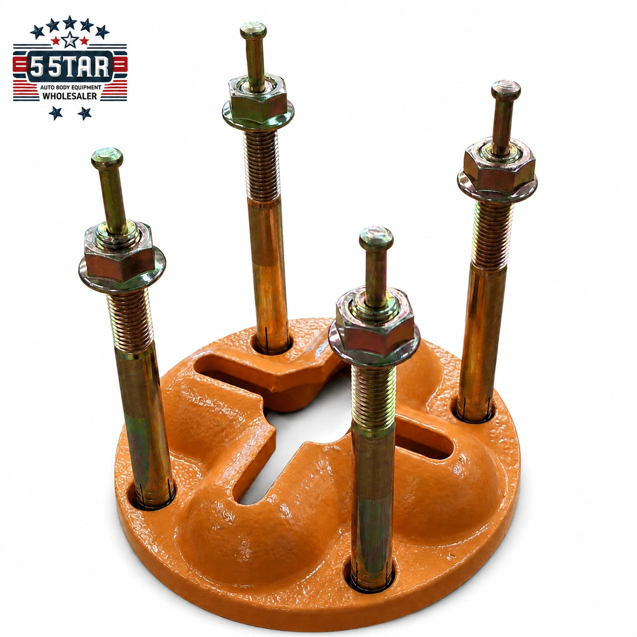 AUTO BODY FLOOR SYSTEM ANCHOR POT SET WITH 4 SLOTS BOLTS INCLUDED