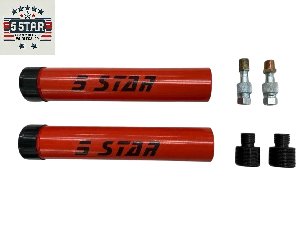 2 X 10 TON 6 INCH STROKE HYDRAULIC RAM AUTO BODY FRAME MACHINE & PULLING POSTS