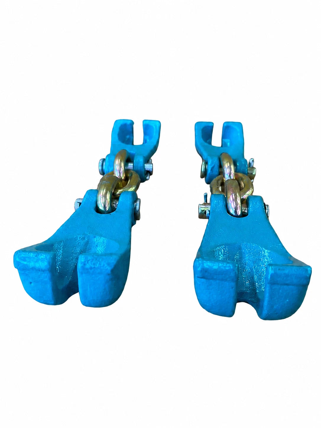 Pair of Curved Claw Hooks Bumper Pull Auto Body Frame Machine Chains