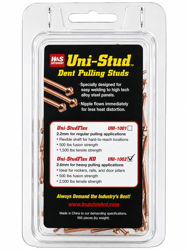 Uni-Spotter Heavy Welding Studs Flexpert # 1002 2.6MM 500 Pcs Autobody shop