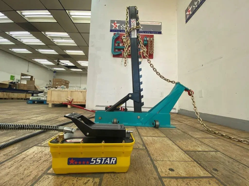Portable Auto Body Pulling Post Frame Straightener FREE CLAMPS & 3 TON AIR JACK / free local pickup
