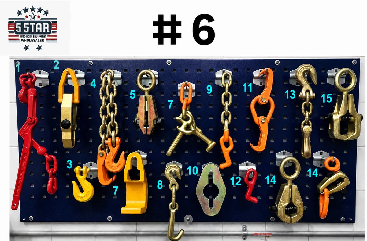 SET#6 AUTO BODY FRAME MACHINE 16 PIECE TOOL AND CLAMP SET MEGA DEAL