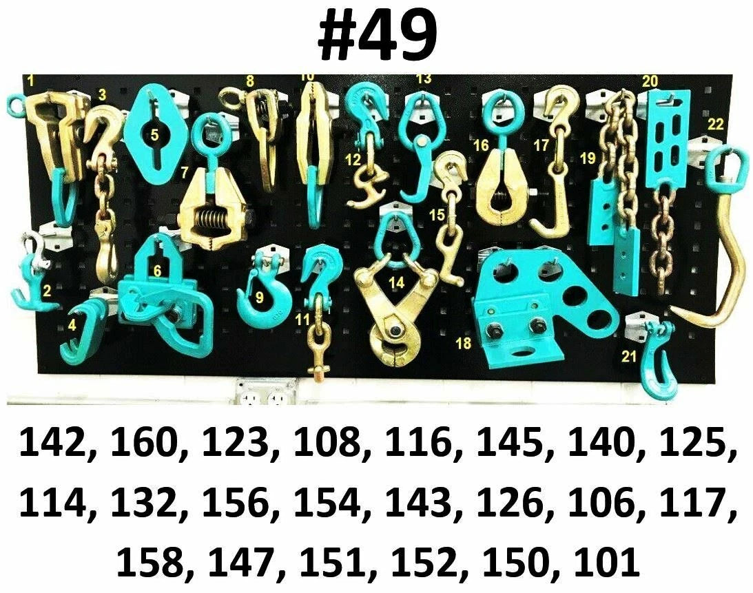 SET#49 AUTO BODY FRAME MACHINE HEAVY DUTY 22 PIECE PULLING TOOLS AND CLAMPS SET