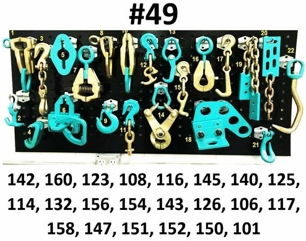 SET#49 AUTO BODY FRAME MACHINE HEAVY DUTY 22 PIECE PULLING TOOLS AND CLAMPS SET