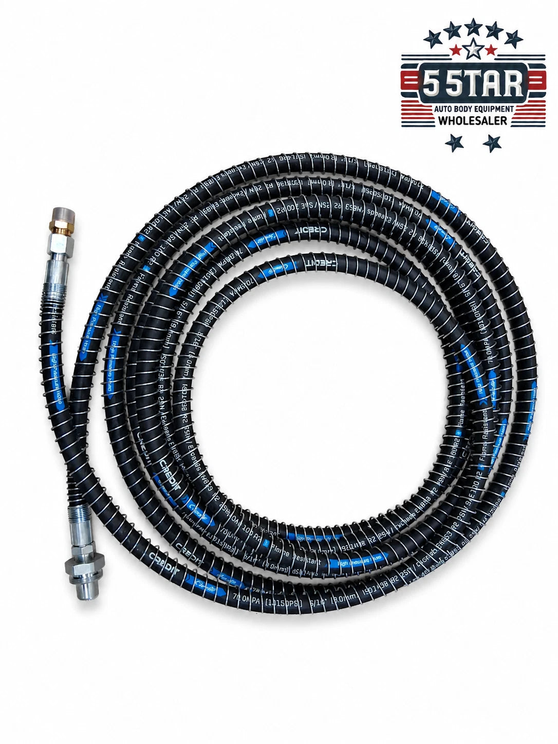 Air Hydraulic hoes 10150 PSI Auto Body Frame machine foot pump 23 FEET