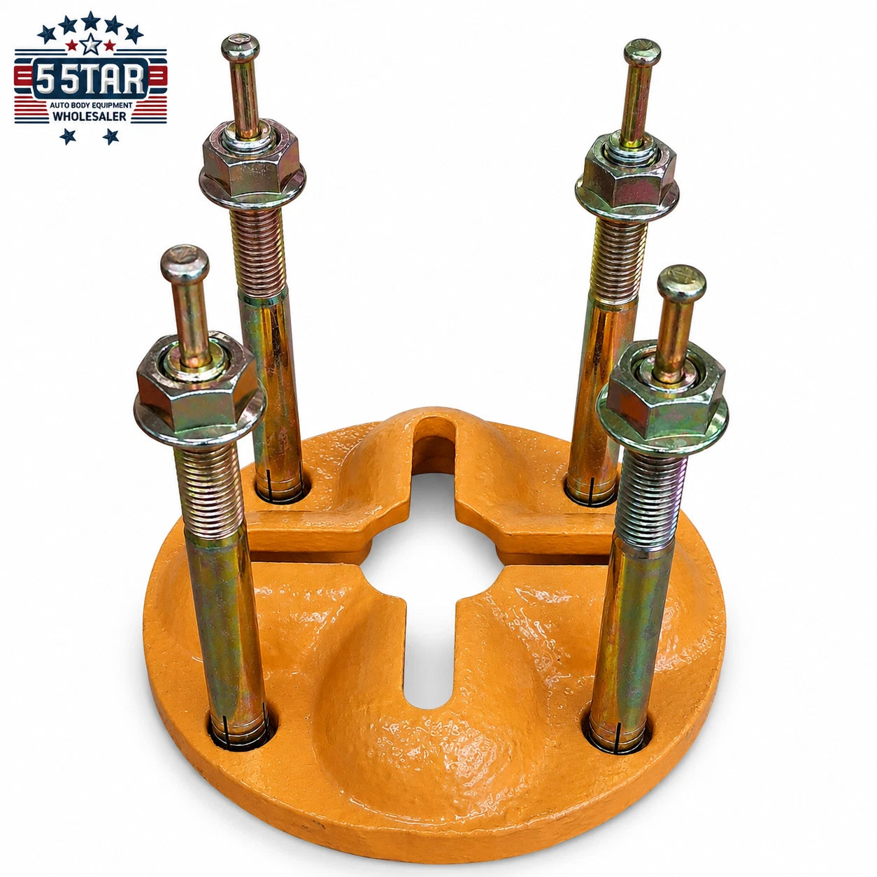 AUTO BODY FLOOR SYSTEM ANCHOR POT SET WITH 4 SLOTS BOLTS INCLUDED