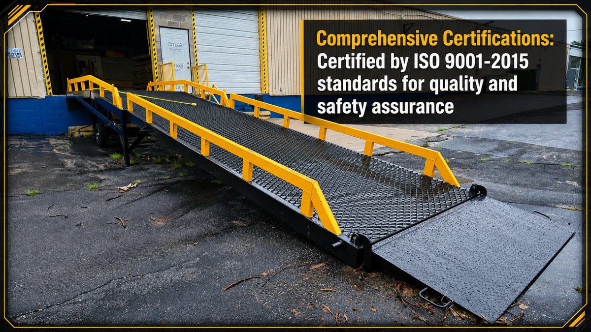 Yard Ramp, Trailer loading Dock, 35 Ft Long 83"W 22000 Lbs Capcty