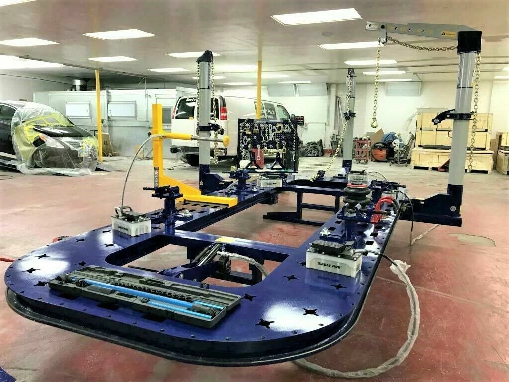 FREE SHIPPING NEW 25 FEET LONG AUTO BODY NEW FRAME MACHINE 30 TON = 3 TOWERS